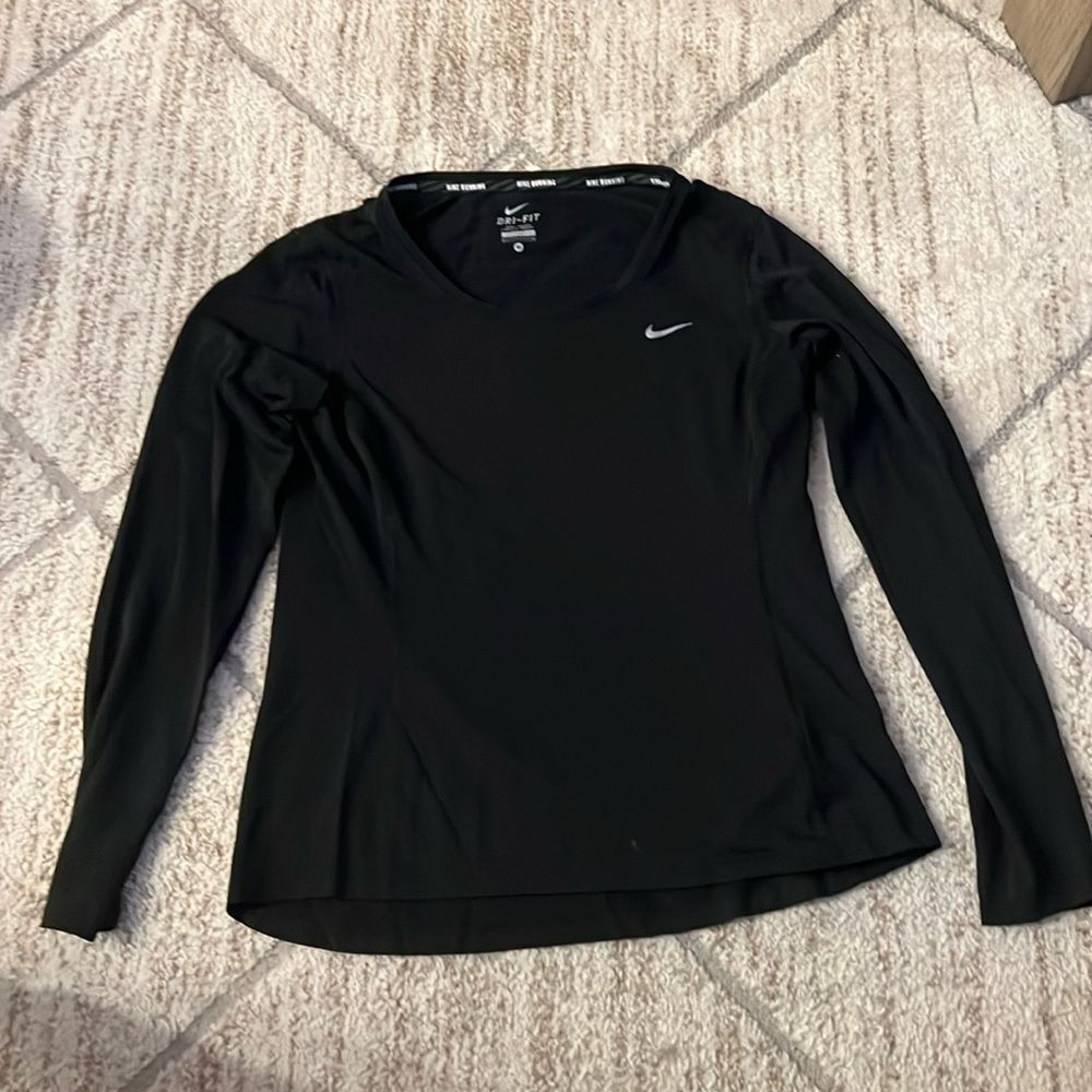 Nike running longsleeve shirt black medium